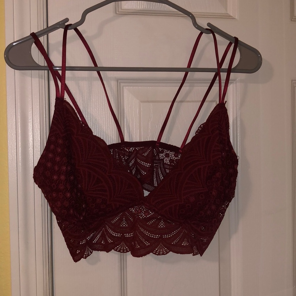 Auden XL Burgundy Lace Bralette